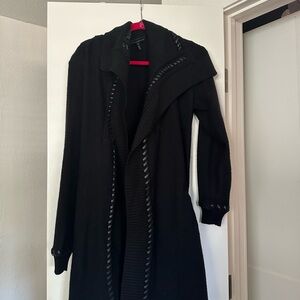 WHBM Belted Black Women's Sweater/Jacket